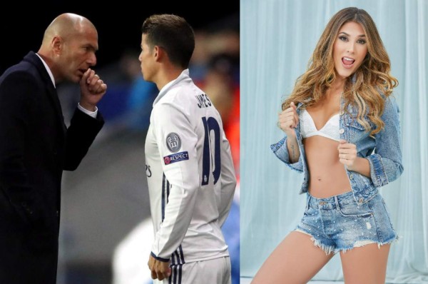 ¿Bronca? La mujer de James Rodríguez lanza indirecta a Zidane