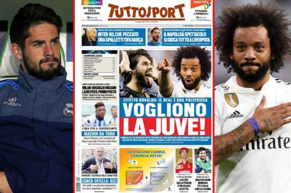 Isco y Marcelo seguirían siendo compañeros.... ¡pero en la Juventus de CR7!