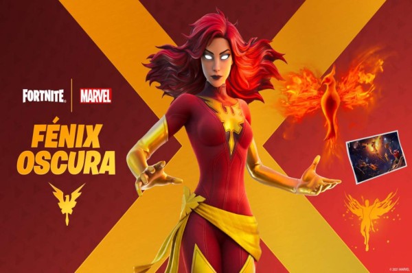 ¡Jean Grey Fénix Oscura llega a Fortnite! Uno de los personajes más poderosos de Marvel