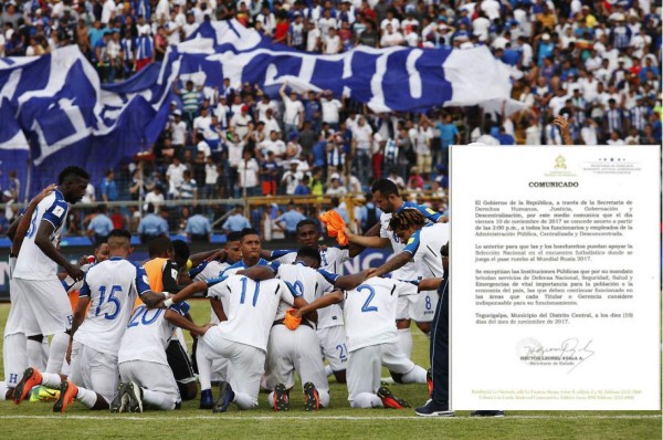 El Gobierno decreta tres horas de asueto a empleados por el partido Honduras-Australia