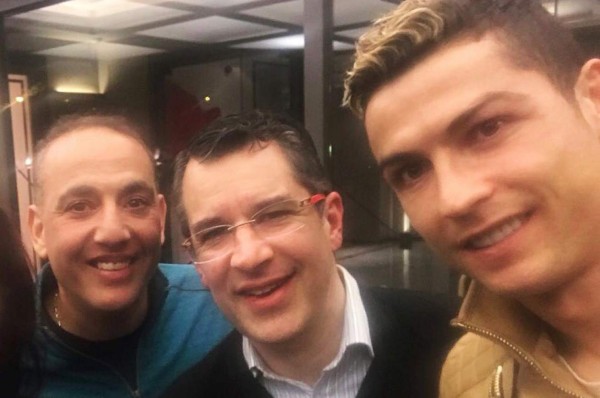 Directivos del Olimpia y Motagua se codean con Cristiano Ronaldo