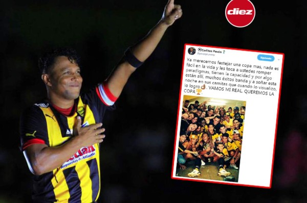 El emotivo mensaje de Carlos Pavón al Real España para poder levantar la copa #12