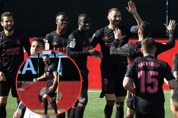 Con doblete de Benzema, Real Madrid venció al Celta y mete presión al Barcelona y Atlético en la liga española