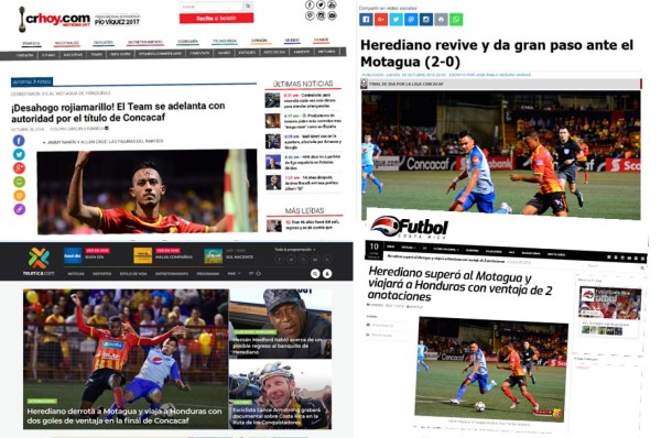 Prensa costarricense llama 'cadáver' al Motagua tras perder ante Herediano