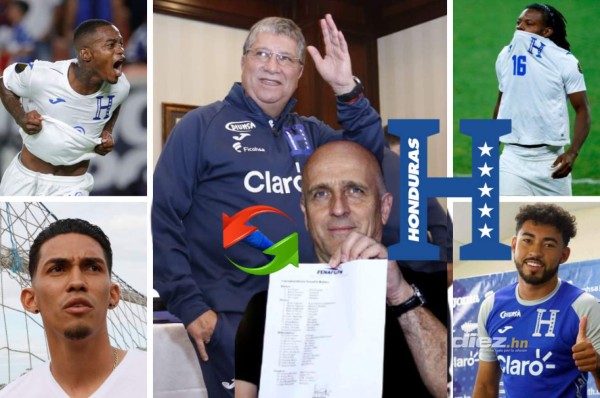 Los jugadores que Fabián Coito llamaba a la selección de Honduras y que quedaron fuera con el 'Bolillo' Gómez&nbsp;&nbsp;