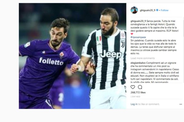 Los mensajes de condolencias a Davide Astori que comandan Totti, Buffon y Pirlo