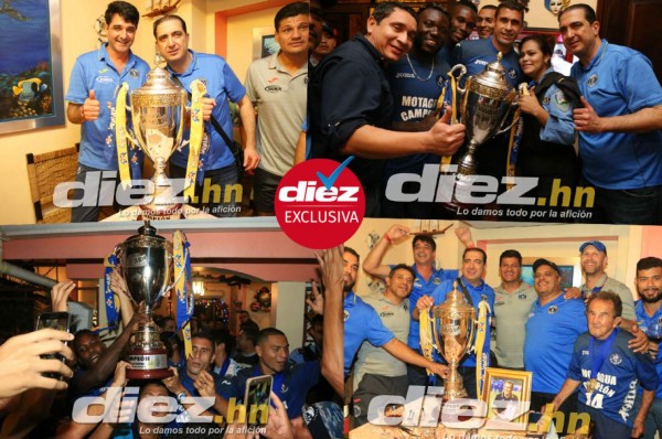 FOTOS: Motagua celebra por todo lo alto su Copa 14