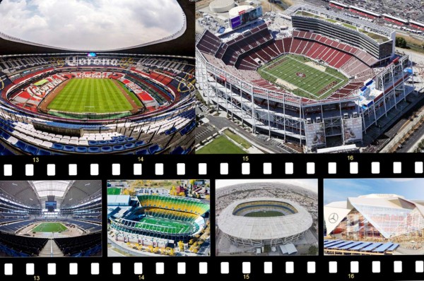Los estadios y ciudades candidatos para albergar el Mundial USA-CANADÁ-MÉXICO 2026