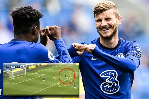 Timo Werner marca su primer gol con el Chelsea... ¡cuando apenas empezaba el partido!