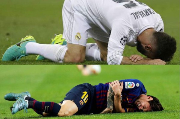 Las grandes bajas del Real Madrid y Barcelona para el clásico