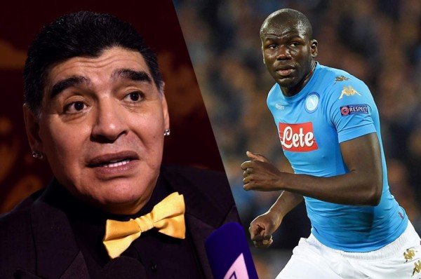 Maradona, solidario con el senegalés Koulibaly, víctima de ataques racistas