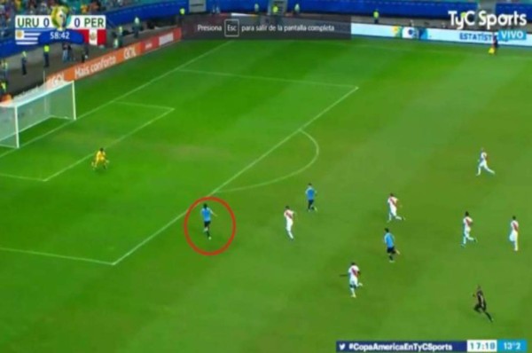 Érase una vez un golazo en la Copa América: VAR ahoga grito de gol de Cavani