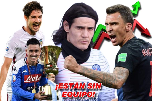 Cavani en la lista de los 12 reconocidos futbolistas que actualmente están sin equipo