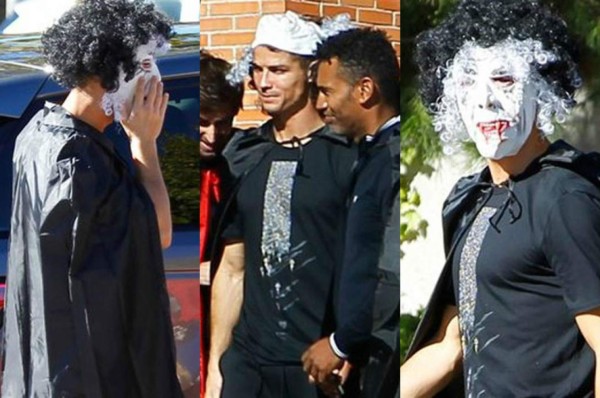 ¡DE LOCOS! Así fue Cristiano Ronaldo a traer a su hijo a la escuela