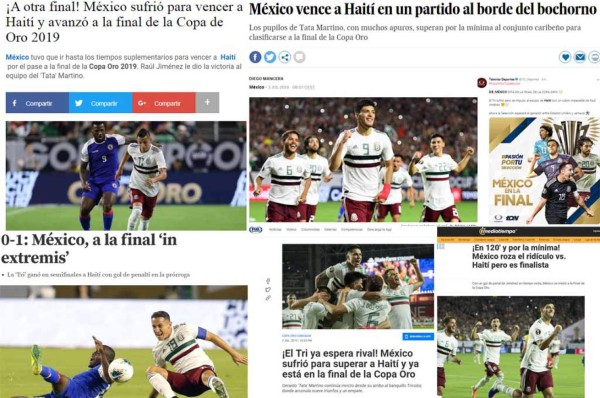 La prensa internacional tilda de 'bochornoso' el triunfo de México sobre Haití&nbsp;&nbsp;&nbsp;