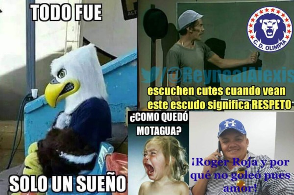 MEMES: Las burlas contra Olimpia y Motagua... ¿Y por qué no goleó amor?