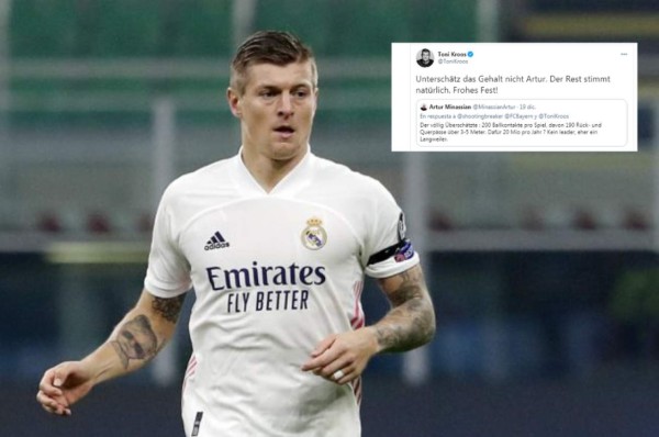 Así se calla a un hater: Toni Kroos y su respuesta a un aficionado que le criticaba&nbsp;&nbsp;