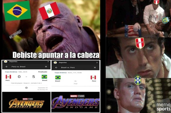 Los memes que calientan la final de la Copa América entre Brasil y Perú