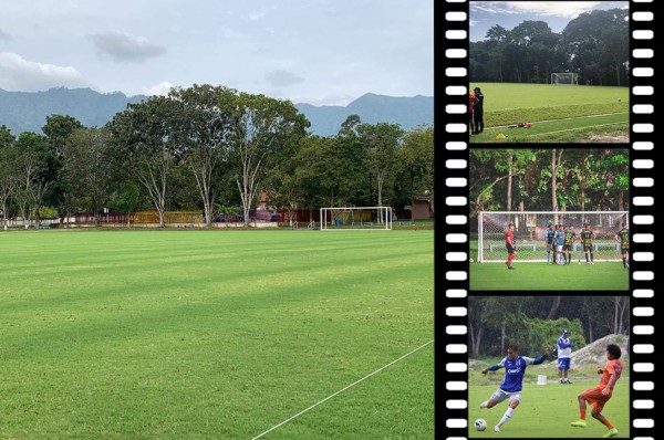 ¡Una mesa de billar! Es considerada como una de las mejores canchas de grama natural en San Pedro Sula