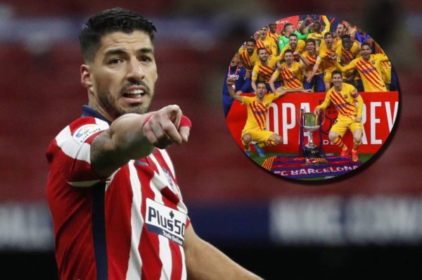 Mensaje para su ex: La reacción de Suárez luego de que el Barcelona levantara la Copa del Rey 2021