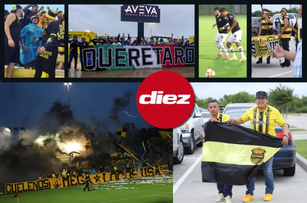 Fotos: Afición del Real España pone el ambiente y color en el amistoso con Querétaro en Houston