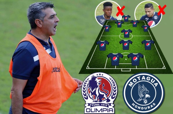 ¡Hay cambios! El 11 con el que Motagua buscaría la remontada ante Olimpia y el pase a la finalísima