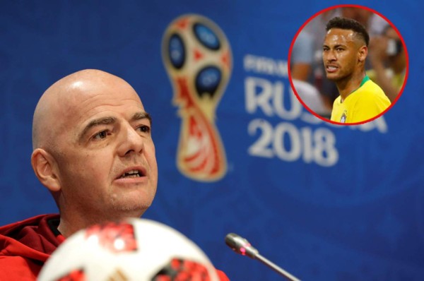 Gianni Infantino a Neymar : 'Espero verle más regates en el futuro '