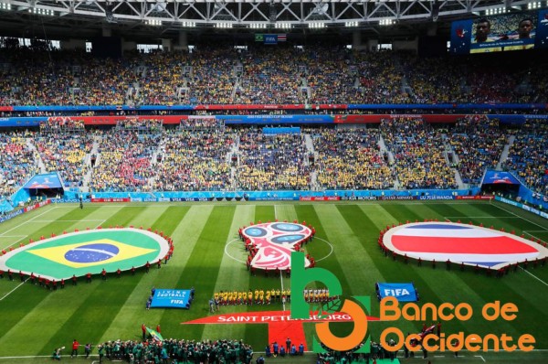 Ambientazo en la previa del partido Brasil vs Costa Rica