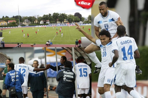 El 11 que utilizó Honduras en el amistoso con Bielorrusia en 2010 previo al Mundial de Sudáfrica