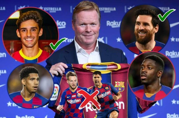 Con Messi confirmado y ocho caras nuevas, este es el plantel con el que Koeman sueña en Barcelona