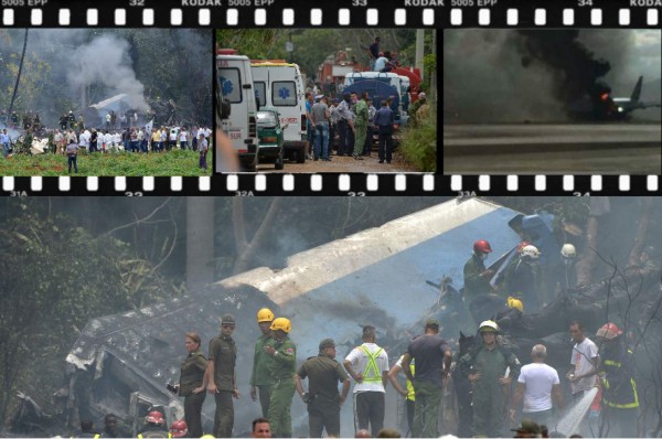 Las impactantes imágenes del accidente aéreo en La Habana, Cuba