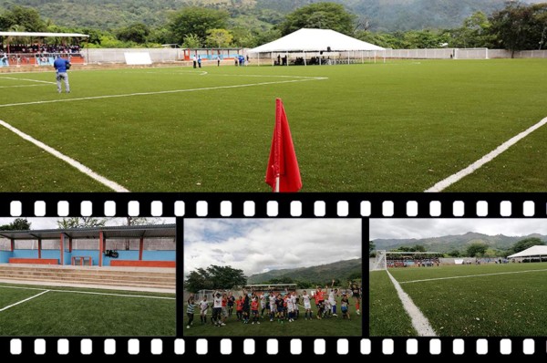 Inauguran un bonito estadio en el municipio de El Porvenir, Francisco Morazán
