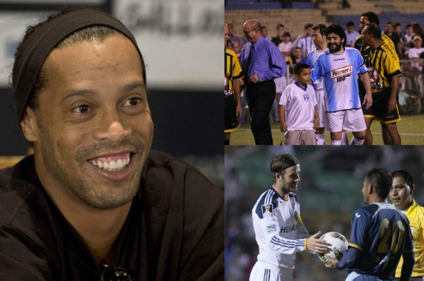 Ronaldinho se une a la lista: Las estrellas del fútbol que han venido a jugar a Honduras