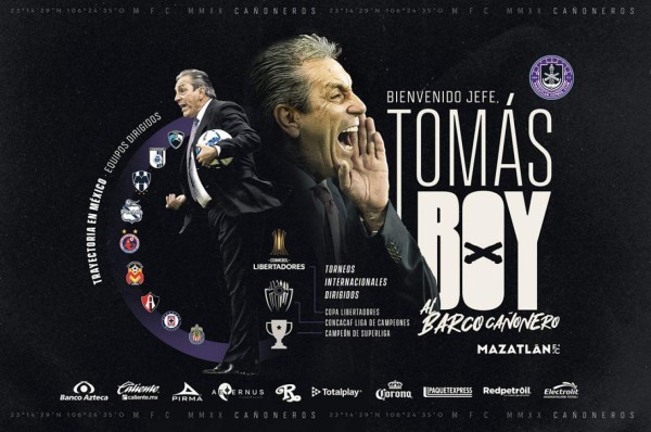 Mazatlán FC presentó a Tomás Boy como su nuevo entrenador en la Liga MX