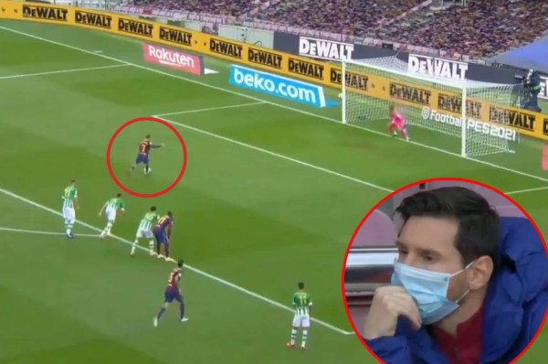 Ojo a Messi: penal contra Ansu Fati y Griezmann lo falla ante el Betis en el Camp Nou