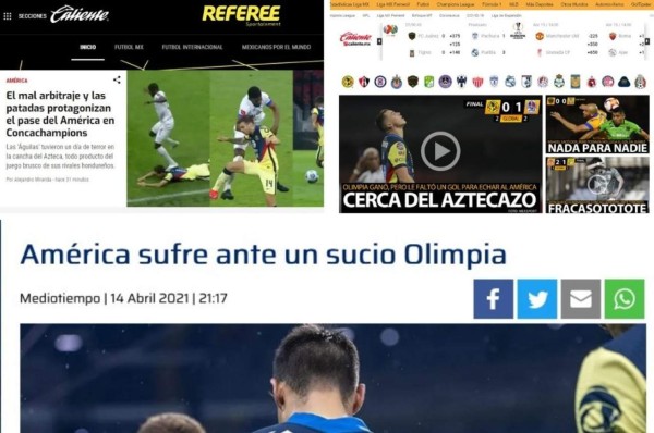 Lo que dice la prensa mexicana sobre el Olimpia: 'Cerca del aztecazo y un equipo sucio'