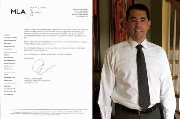 Llegan a Honduras respiradores donados por ex nadador para la lucha contra el coronavirus