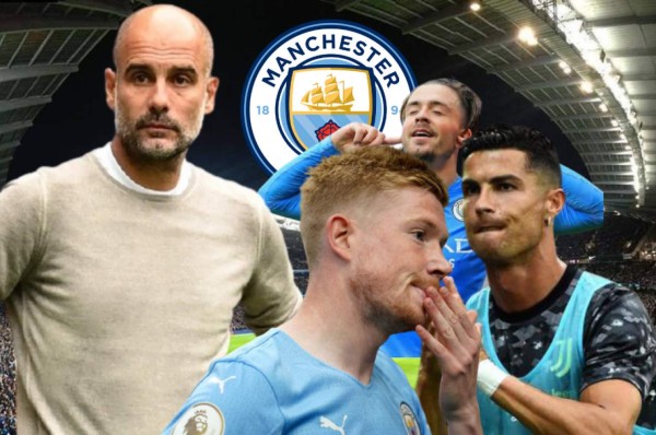 Para competirle al PSG de Messi en Champions: El brutal 11 del City con Cristiano Ronaldo y los otros fichajes&nbsp;&nbsp;