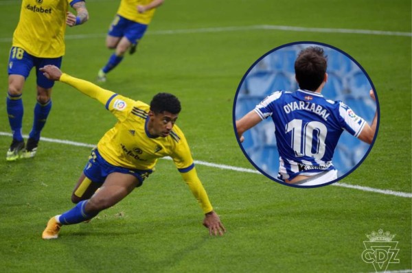 Cádiz y Choco Lozano fueron goleados por la Real Sociedad en la liga española