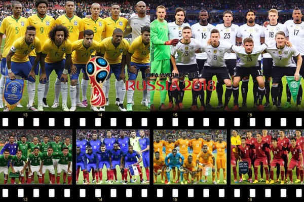 Las 21 selecciones que están a un paso de clasificar al Mundial de Rusia 2018