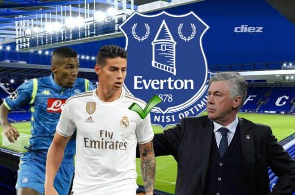 Con los fichajes: El nuevo 11 del Everton para la próxima temporada con James Rodríguez y otros cracks