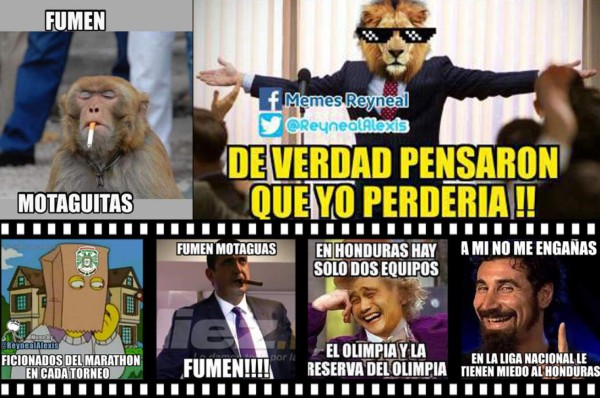 MEMES: Masacran al Motagua tras el empate y los Olimpias se agigantan