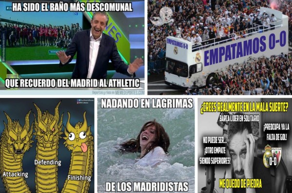 Real Madrid es torturado con memes tras empatar con el Athletic en LaLiga&nbsp;&nbsp;