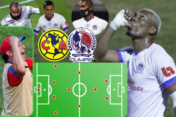 Con el regreso de Deiby Flores: Así sería el 11 del Olimpia que busca dar el aztecazo ante el América