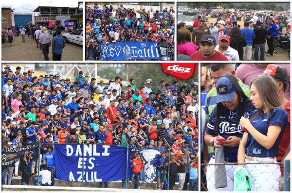 Danlí se vuelve a pintar de azul previo al juego Real de Minas-Motagua