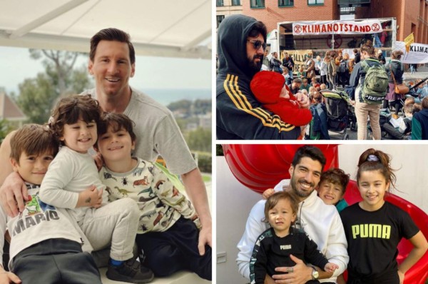 En casa y con nuevos 'looks': Así pasaron los futbolistas el día del padre en pleno coronavirus&nbsp;&nbsp;