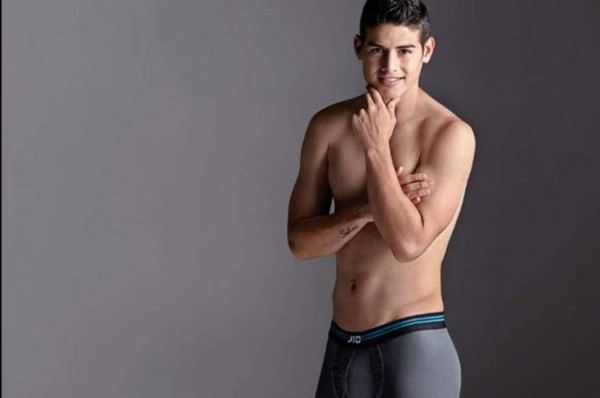 James Rodríguez es modelo de ropa interior en Colombia