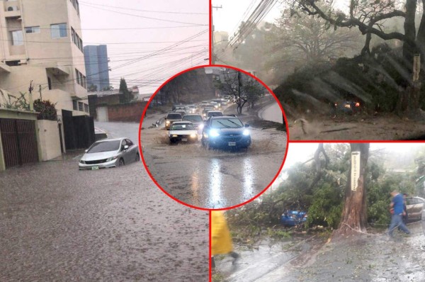FOTOS: Caos, túneles inundados y destrucción deja fuerte lluvia en Tegucigalpa