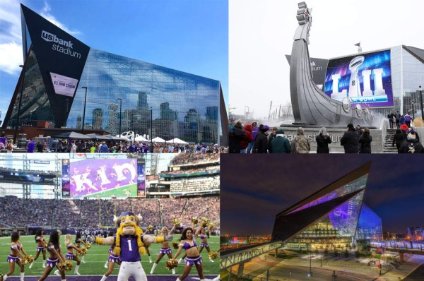 El espectacular estadio US Bank donde se jugará el Super Bowl LII