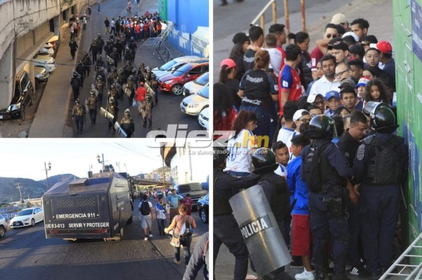 Fotos: El desorden que se dio en las afueras del estadio Nacional por el cierre de los portones